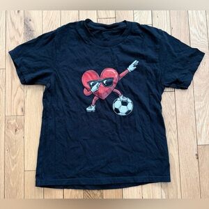 Children’s Valentines Day Soccer T-Shirt, Size Small